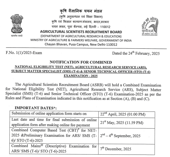 ASRB NET Recruitment ASRB NET Recruitment