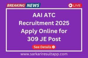 AAI ATC Recruitment 2025